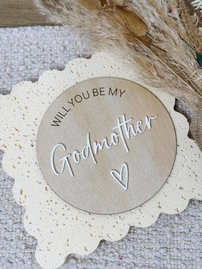 Godparent Proposal Plaque