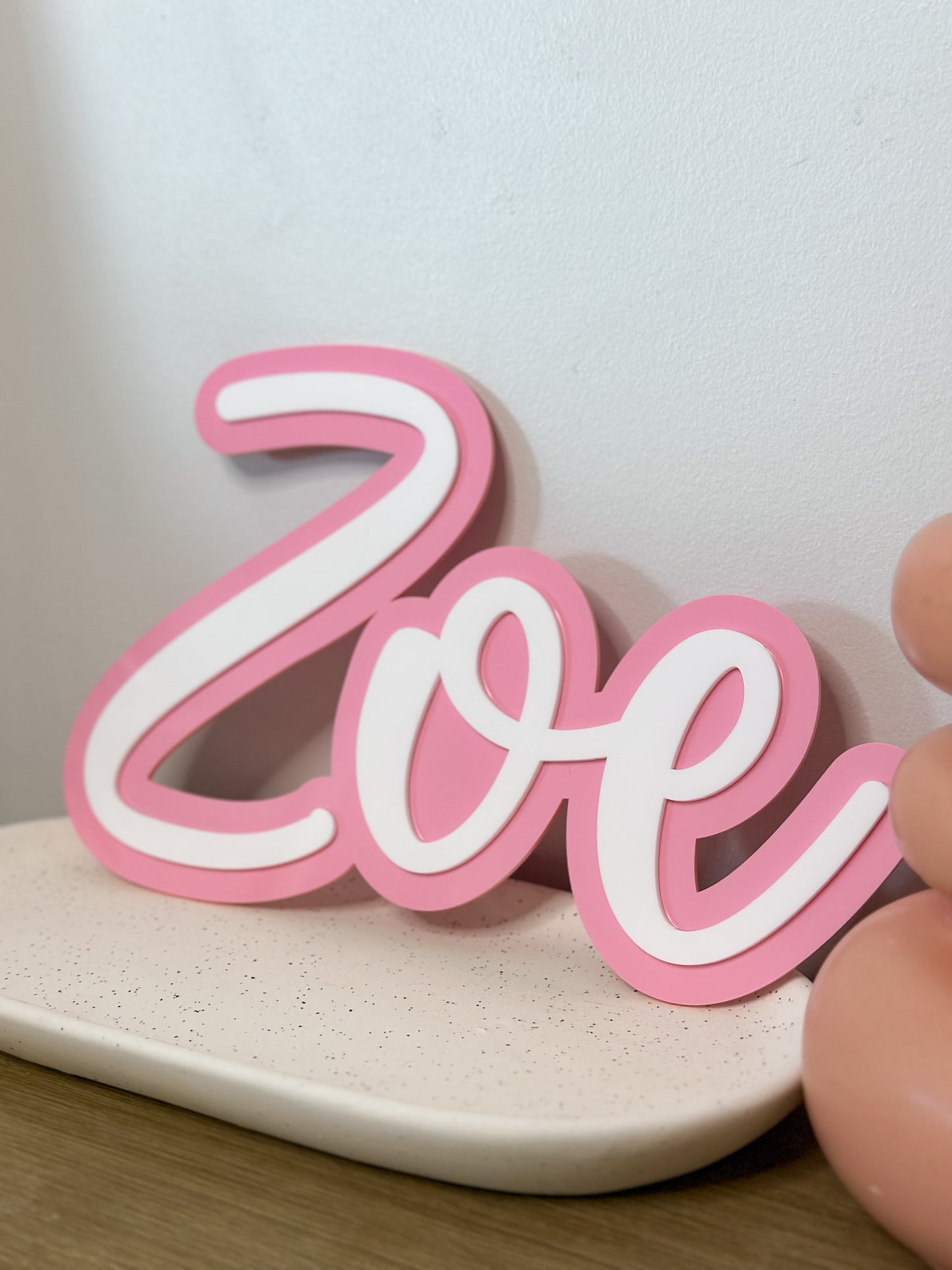 Layered Acrylic Name Sign