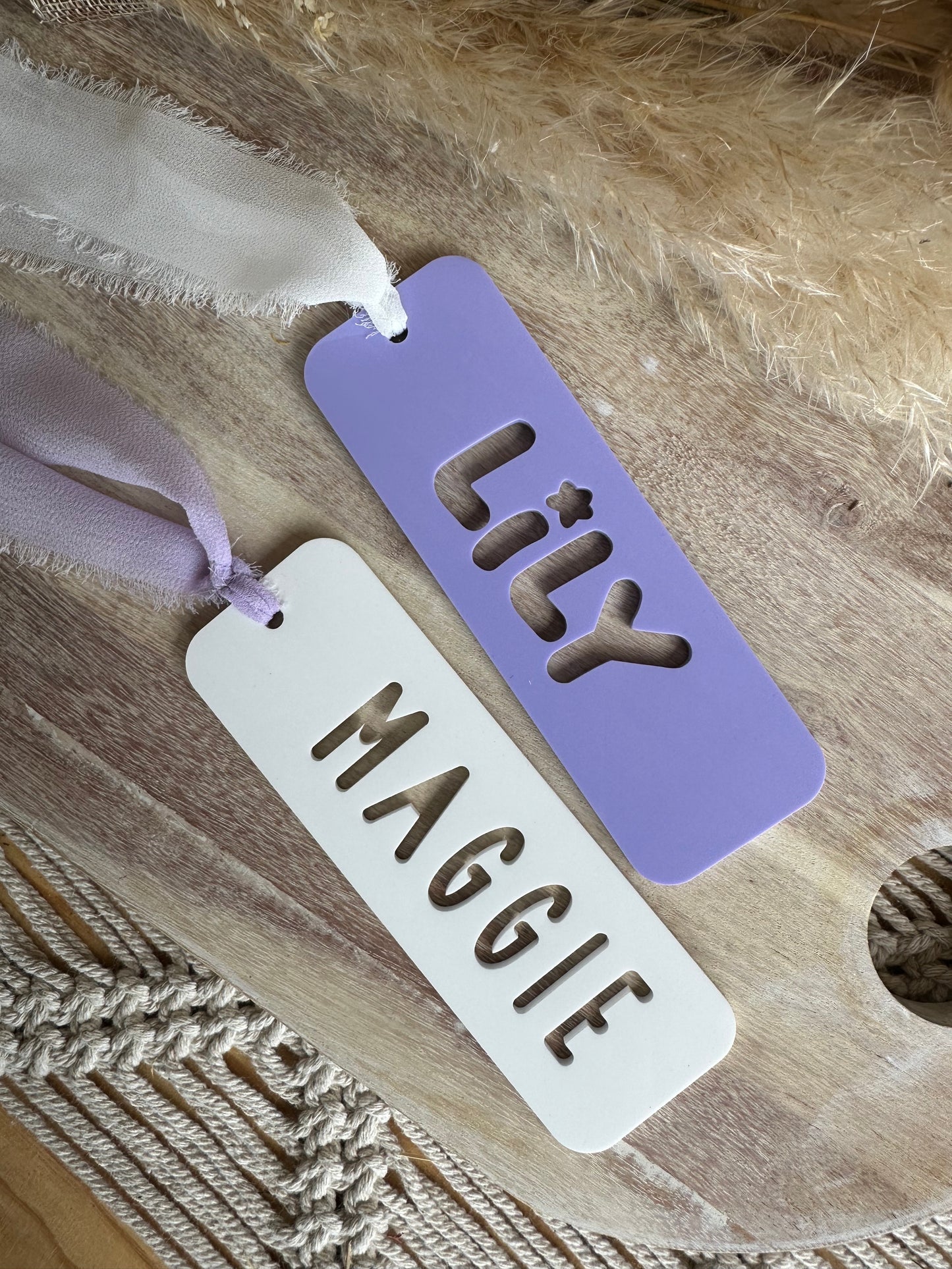 Bookmark with Cut Out Name