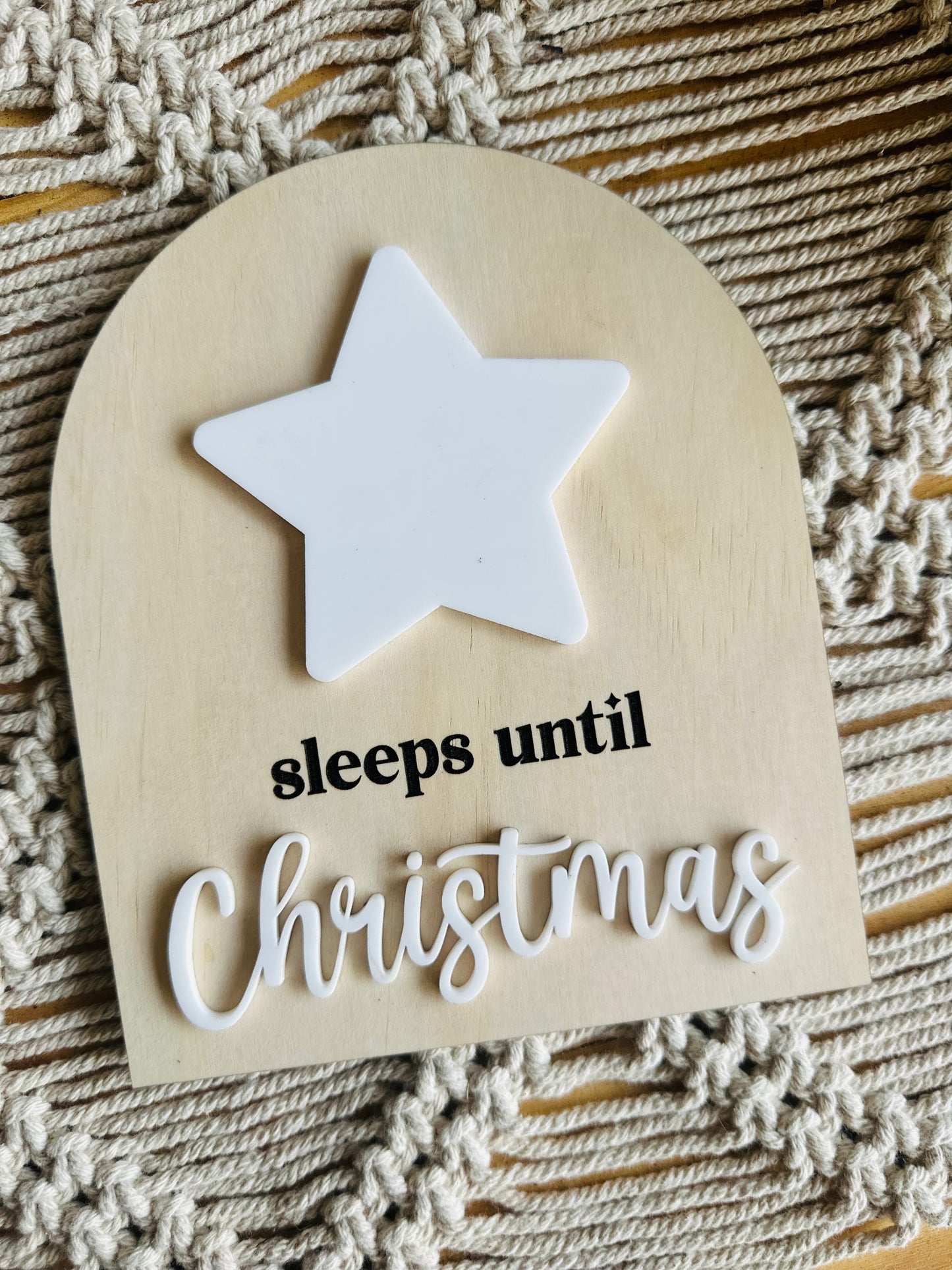 Christmas Countdown Plaque