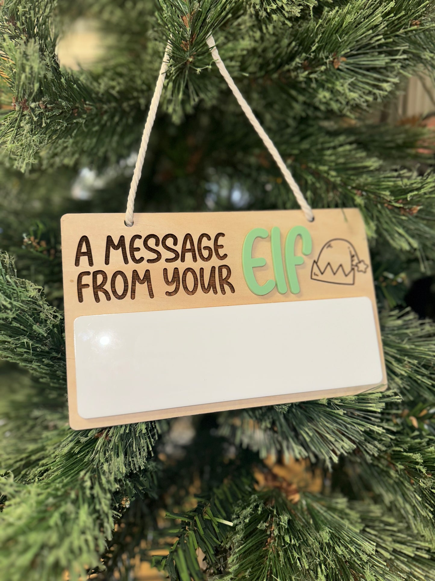 Elf Message Plaque