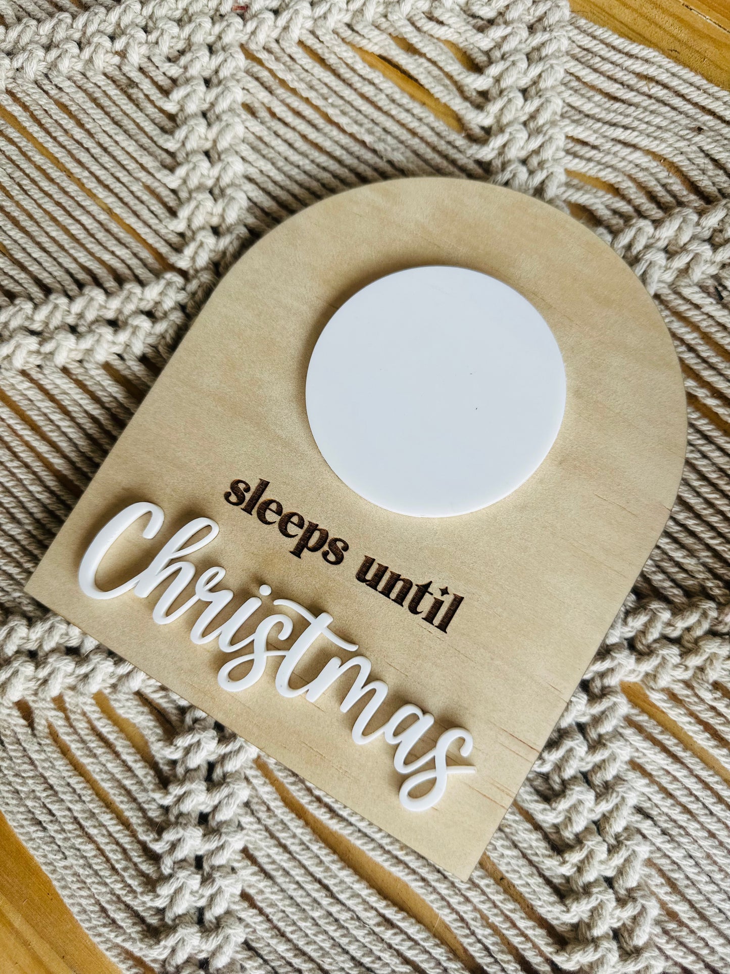 Christmas Countdown Plaque