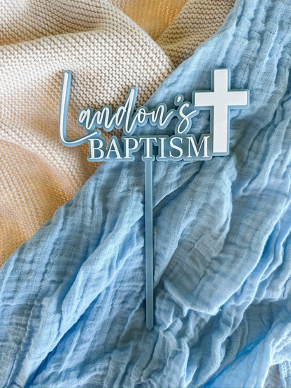 Baptism Cake Topper