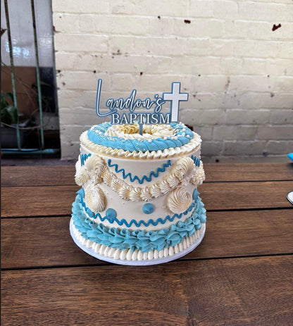 Baptism Cake Topper