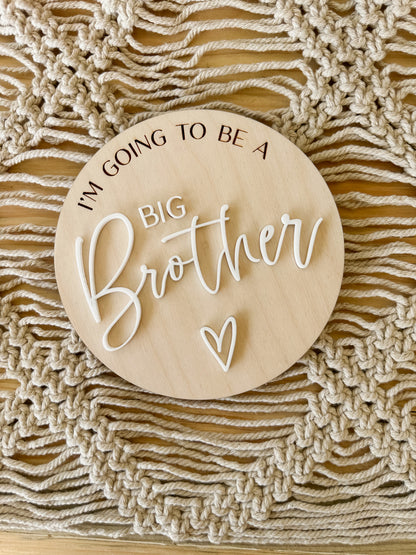 Big Brother / Big Sister Pregnancy Annoucement