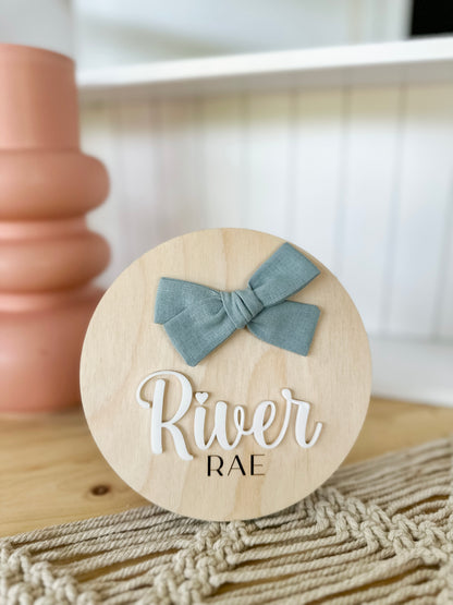 Bow Name Plaque