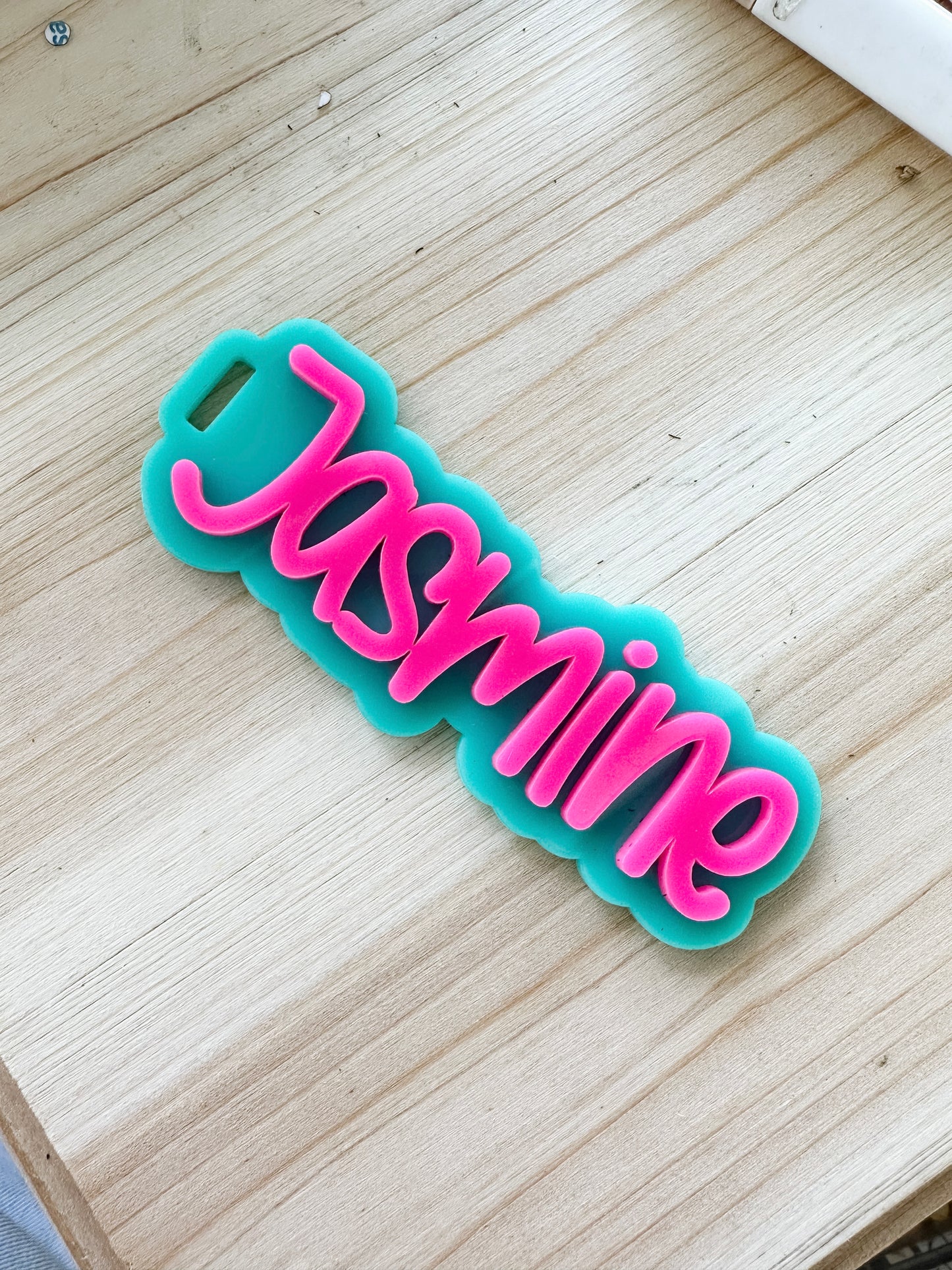 Acrylic Name Bag Tag