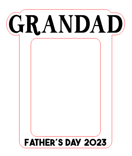 Father's Day Photo Frame Fridge Magnet