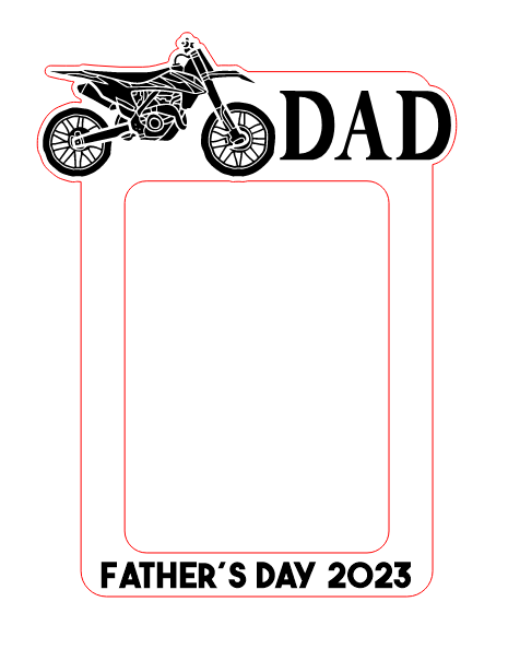 Father's Day Photo Frame Fridge Magnet